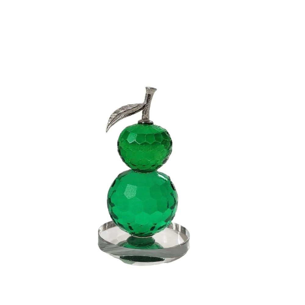 Huffa Green Crystal Gourd Ornaments For Living Room Study Wine Cabinet Decor