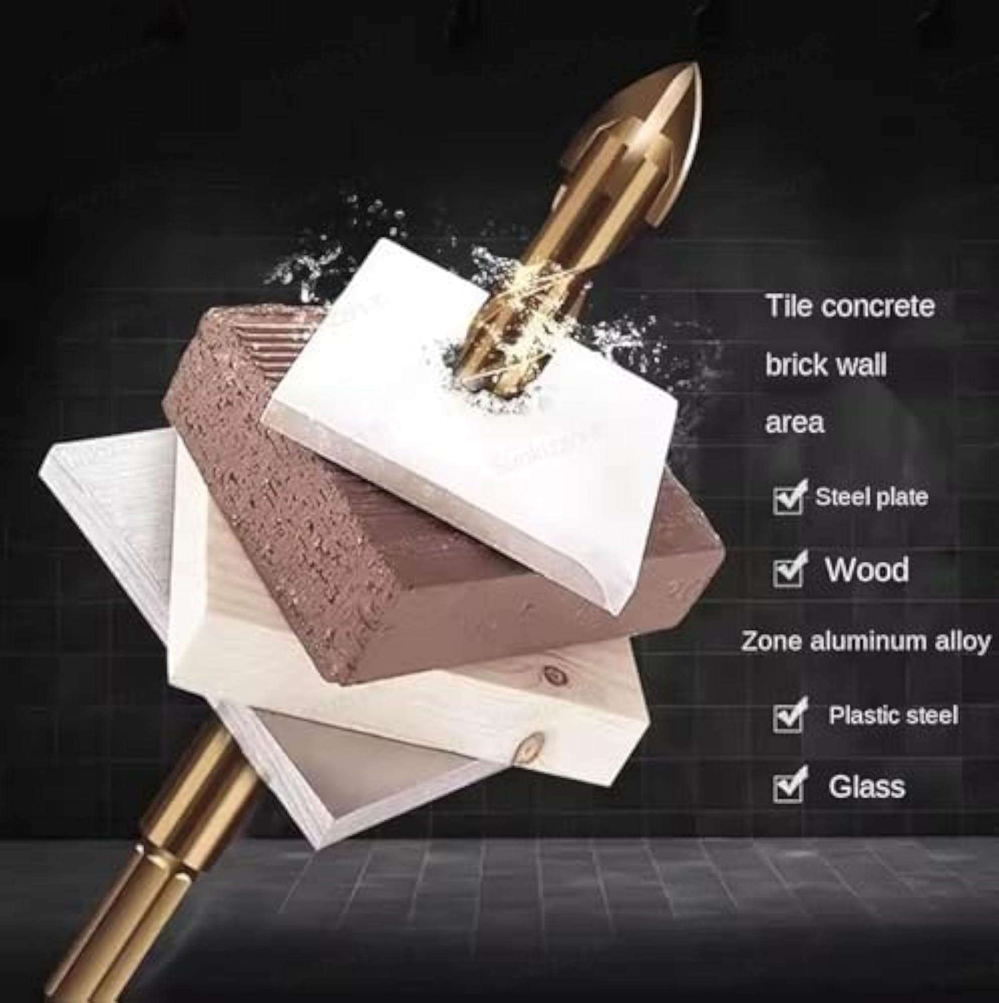 8-Pcs Hex Cross Multipurpose Drill Bit Set