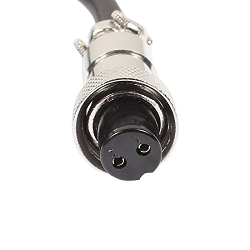 Image of uxcell GX12 2 Pin Double Female Head Aviation Socket Connector Electrical Cable 2m