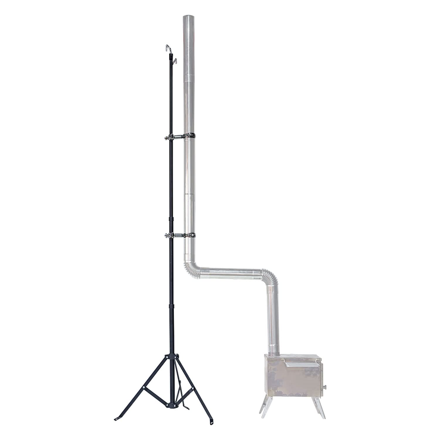 SoloWilder Telescopic Stove Pipe Lantern Stand for Adjust Camping Tent  Stovepipe Support Diameter 2.3-2.8inch : Amazon.co.uk: Sports u0026 Outdoors