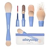 Alleyoop Multi-Tasker 4-in-1 Travel Makeup Brush...