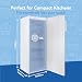 Igenix IGTF055W Freestanding Tall Freezer, 2 Shelves with Flap Closures, 3 Clear Freezer Drawers, Reversible Door, 160 Litre Capacity, 55 cm Wide, White