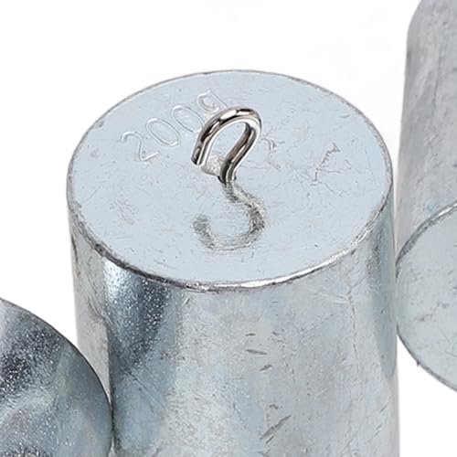 Kalibriergewichte 200g, 4 Stück Hängegewicht mit Haken, Metallgewicht für Waage, Physikalische Experimente, Haushalt, Digital Schmuck Waage