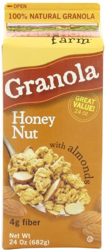 Sweet Home Farm Honey Nut Granola with Almonds, 24-Ounce Cartons (Pack of 4)