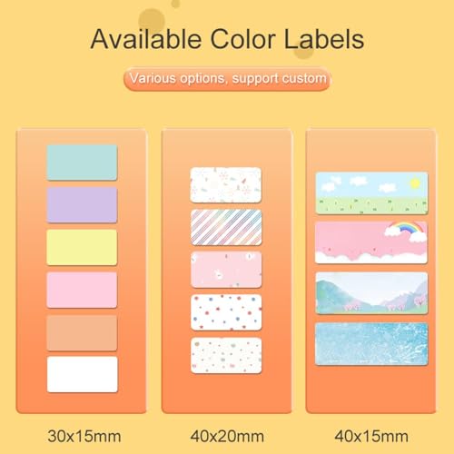 Image of P1 Label Maker, 2 Inch Thermal Printer, Label Maker Waterproof Labels, Label Printer for Small Business, Home, Office, Logo, Address, Clothing, Organizing with 1 Roll Label, Blue