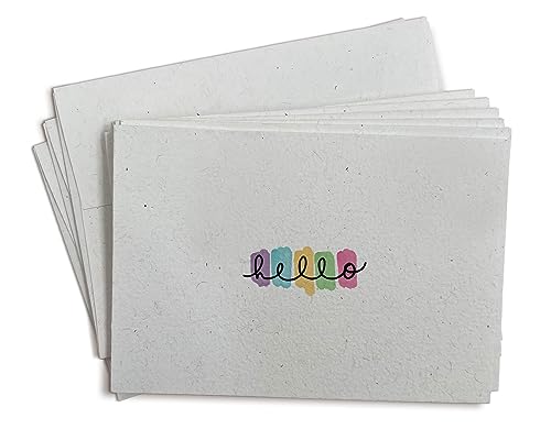 Image of Color Palette Hello Note Cards - 24 Greeting Cards with Envelopes - Blank Cards for Thinking of You, Miss You, Congratulations, Sympathy