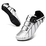 5. [versátil] las zapatillas de ciclismo para spinning son un buen accesorio para los amantes del ciclismo, pueden corregir su posición de ciclismo para proteger sus rodillas y tobillos, especialmente ideal para bicicletas de montaña, bicicletas de carretera, bicicletas de ejercicio de interior, spinning, desplazamientos y viajes.