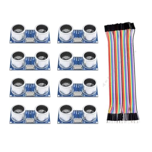 8 módulos ultrasónicos compatibles con HC-SR04, sensor de distancia de módulo ultrasónico, compatible con Arduino UNO, robot, XBee, ZigBee, etc. | Ya disponible en tu tienda friki favorita! En mundofriki.es!