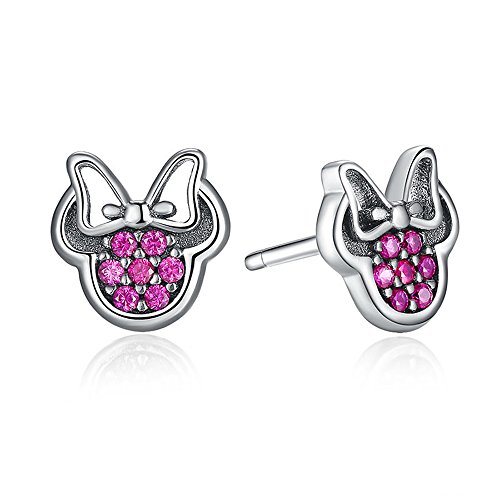 Boucles d'oreilles argent 925 nœud scintillant, le cadeau parfait pour femme et fille
