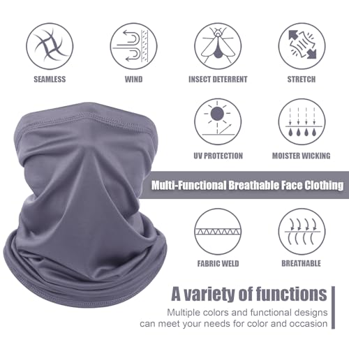 Image of Geyoga Summer UV Protection Cooling Neck Gaiter | Sunscreen Breathable Face Scarf Bandana Mask Neck Gaiter for Outdoor Fishing Hiking Camping