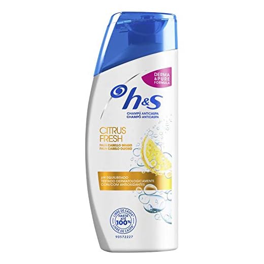H&S Citrus Fresh Anticaspa Champú 90 ml Para El Cabello Graso