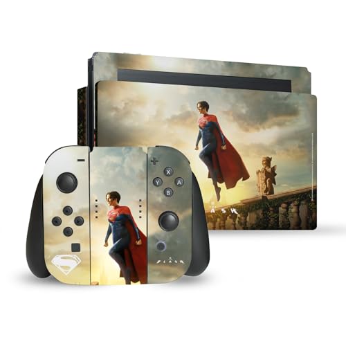 Skin Nintendo Switch The Flash sticker autocollant vinyle pour console et Joy-Con Supergirl