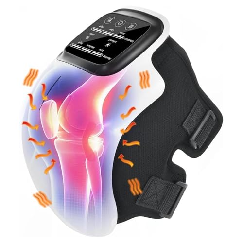 Infrared Knee Massager for Joint Pain Relief, Portable Knee Massager with Heat Therapy, Infrared Knee Therapy for Arthritis, Stiffness, and Soreness, Cordless Knee Massager & Joint Pain Relief Device