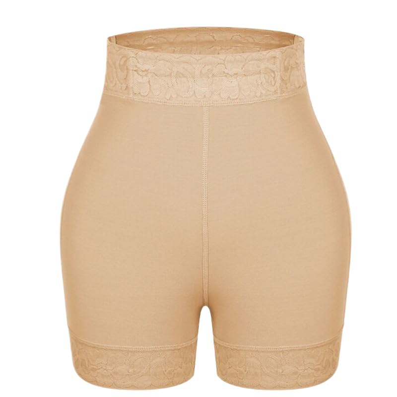 Mujer Bragas con Relleno - Entrenador De Cintura Culo Falso Realzador De Cadera Sexy Control De Barriga Bordado De Encaje Cintura Alta Lencería De Color Sólido De Gran Tamaño