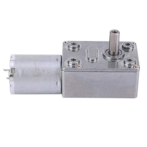 Motor de Engranaje de Gusano 12V Gran Torsión DC Velocidad Motor Reducción para Capucha Rango y Equipos Inteligentes (10)