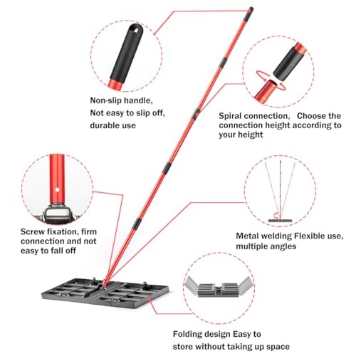 image for Zenhosit Lawn Leveling Rake - Lawn Leveler with 78