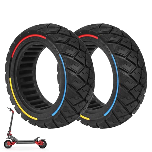 LUCK4U 90/65-6.5 Solid Tire 11 Inch Electric Scooter Suitable for Dualtron Thunder Speedual Plus Zero 11X Kaabo Wolf Warrior and Using scooter Wheel Hub with width of 64 mm diameter of 6.5 inches 2PCS