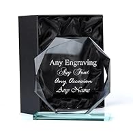 Large Jade Glass Personalised 15cm Trophy Any Engraving or Occasion A very special gift for that special occasion. Large Jade Glass award for any occasion. Comes beautifully presented in a silk lined gift box. Star measurements: 15cm x 15cm Box can b...