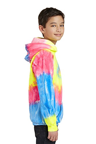 Port & Company Boys' Essential Tie Dye Pullover Hooded Sweatshirt2
