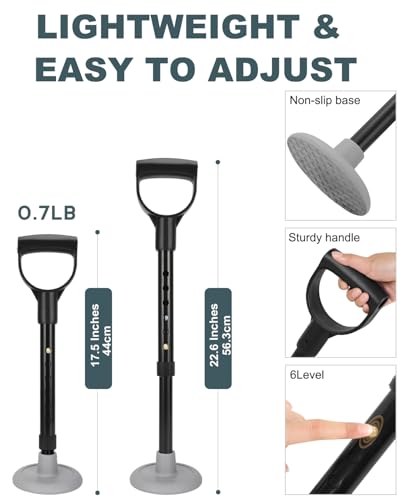 Mobility Aids Tool, Standing Aids Supports, 6 Size Adjustable Device to Help Get Up from Floor, Lift Assist for Elderly 600Lbs Weight Capacity - Image 3