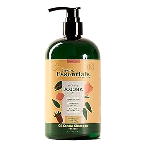 TropiClean Essentials Jojoba Oil Shampoo for Dogs | Condition The Coat | Balance Skin Oil Production | Derived from Natural Ingredients