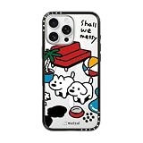 CASETiFY コンパクト iPhone 16 Pro Max ケース [MagSafe対応/薄型 軽量/耐衝撃] - matsui - Shall we messy - ブラック