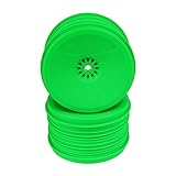 DE Racing PS Black RG Speedline Plus 2.4 Buggy Wheels for Kyosho RB6 - ZX-6 Rear, Green