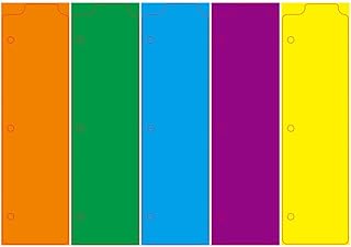 Cabilock 5 Peças Divisoras De Abas Para 3 Fichários De Argolas Divisores De Bolso Divisores De Fichário De Plástico 3 Divisores De Furador Divisores De Abas Grandes Para Estudantes De