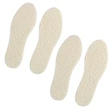 Reingewicht: 75g sourcing map 2 Paar Freischnitt Weich Warm Schuhe Matte Kissen Einlegesohlen Polyester Beige