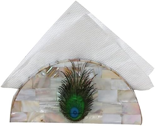 Purpledip Artificial Pearl Chips Tissue Holder: for Home, Dining, Kitchen, Restaurant Or Cafe (10036)