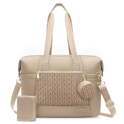 Image of LOVEVOOK Diaper Bag Tote, Large Baby Diaper Bag Waterproof Travel Diaper Tote with Changing Pad
