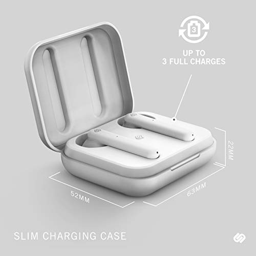 Image of Urbanista Stockholm True Wireless Earbuds 14H Playtime Bluetooth 5.0 with Charging Case, Touch Controls & Dual Mic Earphones Compatible with Android and iOS - White