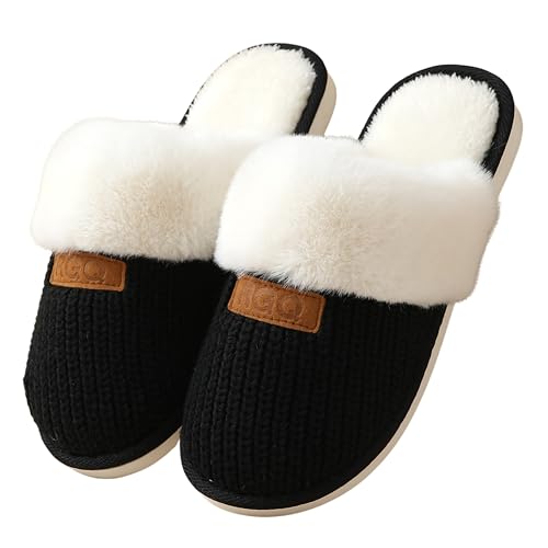Image of DRUNKEN Slippers For Women Winter Sandals Casual Flats Home Footwear Man Girls Sliders Flip Flops Chappals Ladies Clogs Sleeper Slides Stylish Ortho Soft