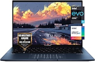 ASUS Newest Zenbook 14" 2.8K (2880 x 1800) 90Hz OLED Laptop, 12th Gen Core i5-1240P Processor (Beats i7-1185G7), Backlit Keyboard, Fingerprint Reader, Harman Kardon, Win 11 (8GB RAM | 1TB PCIe SSD)