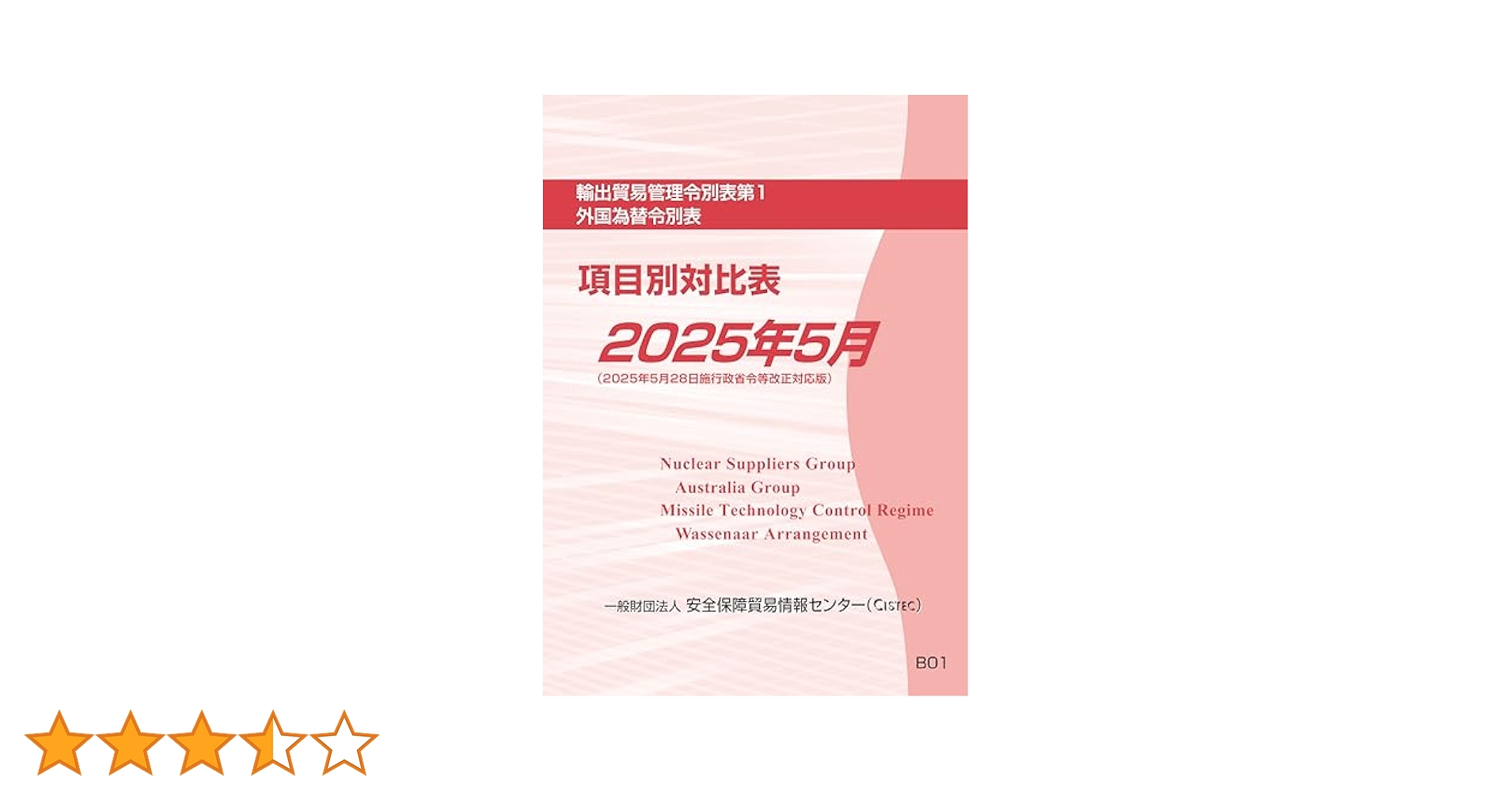 輸出貿易管理令別表第1 外国為替令別表 項目別対比表 2025年5月 41DpmZhn8jL.jpg_BO30,255,255,