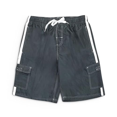 NORTY Men's Swimsuit Trunks - Swim Shorts for Beach, Boat, and Watersports - Drawstring Waist and Cargo Pockets