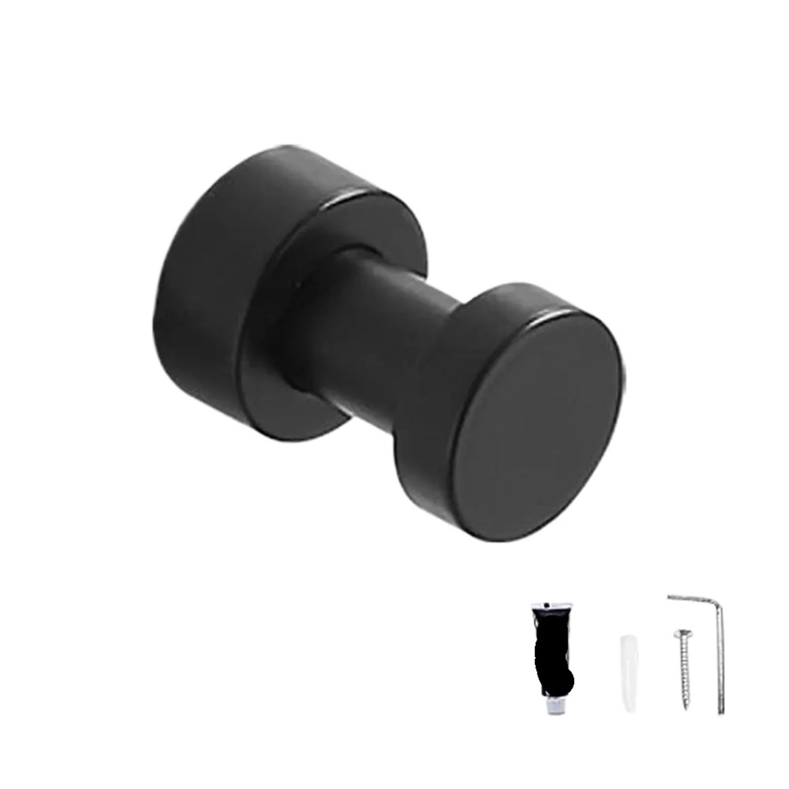 Mohuied Black Brass Robe Hooks Brass Self-Adhesive Robe Hook Wall Hanger Keys Holder Decor For Clothes Bag Hat Bathroom&Kitchen Hanging Rack For Hanging Coat Robe Keys Clothes Bags(Black)