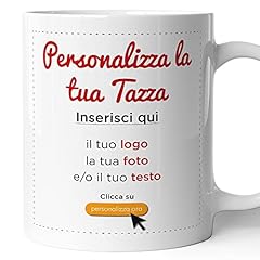 Idea Regalo - AL PRODUCTION Tazza Mug Personalizzata con Foto, Testo, Logo, Immagine - Ideale per la tua colazione