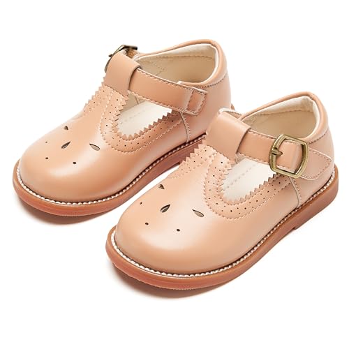 Image of PHIRAMIN Toddler Girl Mary Jane Dress Shoes-Little Girl School Uniform Shoes for Wedding Party