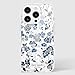 kate spade new york iPhone 16 Pro Case - Compatible with MagSafe - Designer Phone Case - Flowerbed Blue Gems
