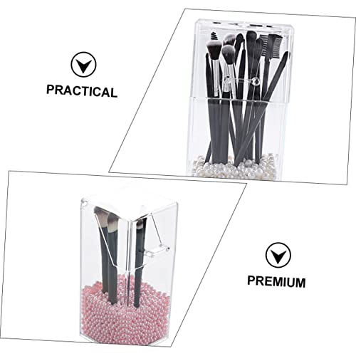 ABOOFAN 4 Stück Behälter Mini-Acryl-Geometrie Bürotisch Schreibtisch-Etui Schmuck-Dressing-Deckel Bleistift Pinsel Becher Schminktisch Stiftbehälter Schreibwaren Kosmetik – Bild 4