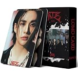 Stray Kids Photocards Kpop Stray Kids ATE Album Photocards 55PCS Straykids Lomo Cards ATE Photo Cards Straykids Merch Felix Cards Hyunjin LOMO(Black)