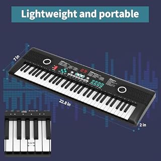 61 keys piano keyboard, Electronic Digital Piano with Built-In Speaker Microphone, Portable Keyboard Gift Teaching for Beginners, electric piano for kids, Birthday Gift for Children - Les Beatles, Paul McCartney, John Lennon, RIngo Starr, George Harrison 61 keys piano keyboard, Electronic Digital Piano with Built-In Speaker Microphone, Portable Keyboard Gift Teaching for Beginners, electric piano for kids, Birthday Gift for Children – Image 6