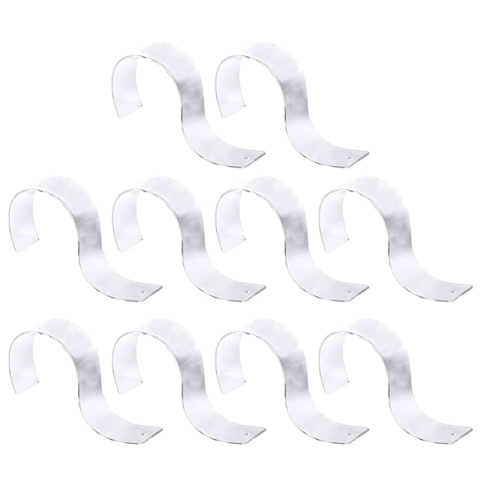 Support de ceinture en acrylique POPETPOP en S lot de 10 pour l'organisation de dressing