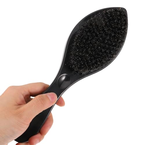 Cepillo para vello facial y bigote IMIKEYA con cerdas de madera negra 7