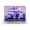 2025 última computadora portátil Windows 11 de 15.6 pulgadas, 32 GB de RAM de doble canal SSD de 1 TB, procesador Intel Quad-Core (hasta 2.9 GHz), pantalla Full HD 1080P, teclado retroiluminado
