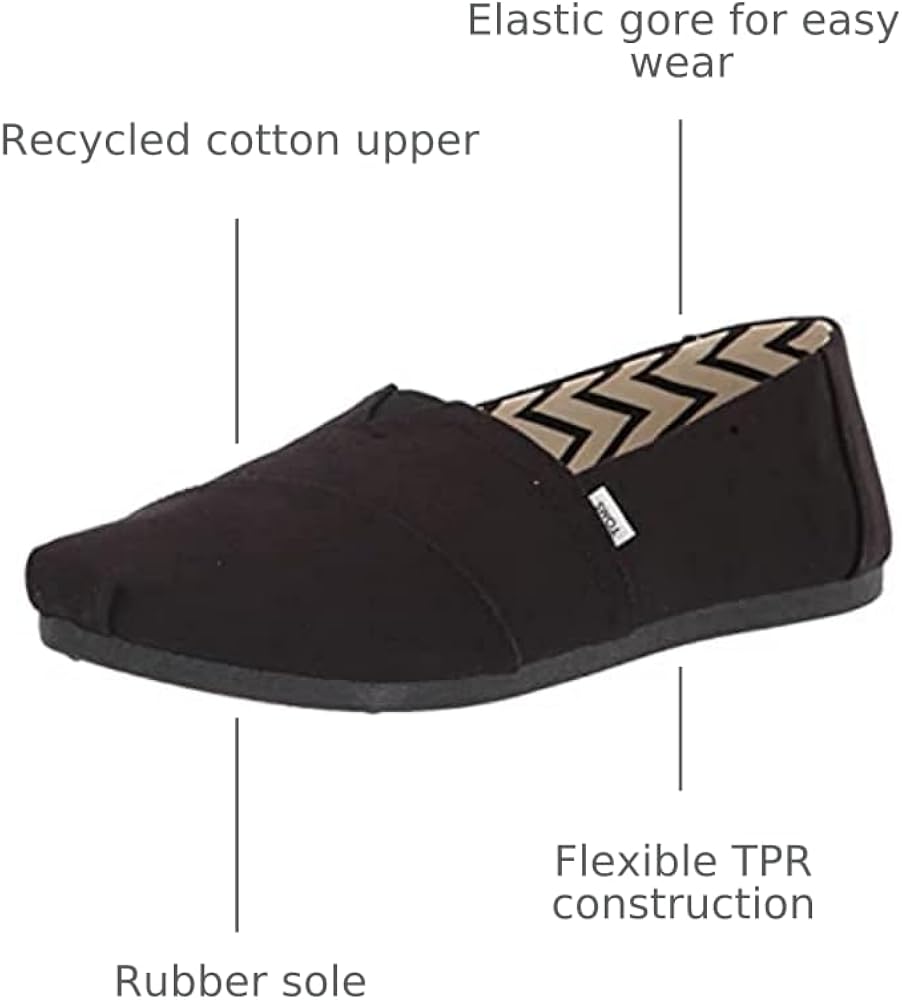 Amazon.com | TOMS Women's, Alpargata Recycled Slip-On Solid