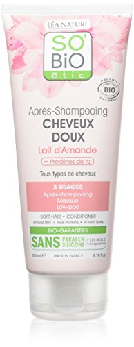 SO'BiO étic Après-Shampoing Doux Lait dAmande Bio 200 ml