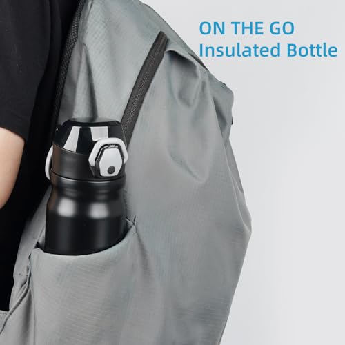 Image of Konokyo 18 oz Insulated Stainless Steel Sports Water Bottle with Straw Lid
