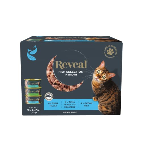 Reveal Natural Wet Cat Food, 12 Pack, Limited Ingredient Canned Wet Cat Food, Grain Free Food for Cats, Variety of Fish… - Image 3